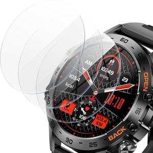 Suoman 3-Pack 1.39" Screen Protector for SUNKTA K52 Military Smartwatch, 2.5D 9H Hardness Tempered Glass Screen Protective Film