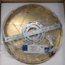 Gold Crystal Chandelier Flush Mount Ceiling Light, 9.8" Surface Mount LED Fixture with Built-in Light, Mini Bedroom Light 6000K