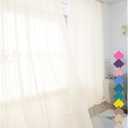 LONGTAI Window Beige Sheer Curtains 84 Inches Long 2 Panels Sheer Curtain Basic Rod Pocket Panel for Bedroom Children Living Room Yard Kitchen 52 in x 84 in (W x L) (2 Piece)