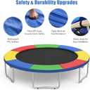 Trampoline Replacement Safety Pad, Spring Cover for 10ft 12ft 14ft 15ft Trampolines, Trampoline Accessories
