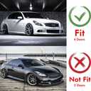 Front Bumper Grille Grill for Infiniti G37 G25 2010-2013 Q40 4 Door Black