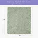 Bigacogo Chunky Knit Throw Blanket for Couch, 51x63 inches, 100% Hand Knitted with Thick Jumbo Chenille Yarn, Cozy Soft Large Rope Knot Cable Crochet Blankets for Sofa Bed Living Room, Sage Green