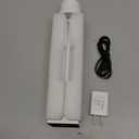 Compact Cordless Table Lamp, Rechargeable LED Night Light, Dual Light Source (RGB Top & Warm Bottom), Touch Control & Timer, Metal Lamp for Bedroom & Kids Room (White 1PACK)