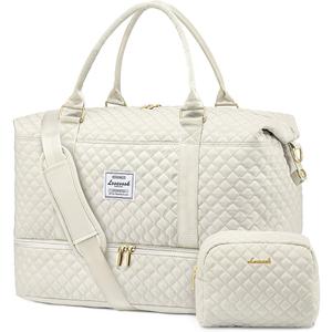 LOVEVOOK Travel Duffle Bag,Weekender Bags for Women with Shoe CompartmentCarry on Overnight Bag with Toiletry Bag,Gym Duffel Bag with Wet Pocket, Hospital Bags for Labor and Delivery Large - 2Pcs