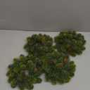 4 Pack Small Christmas Wreath, Mini Wreaths with Pine Needles and Pine Cones, Artificial Ring Wreaths Hanging Decoration Garlands for Home Table Kitchen Window Chair Wall Front Door