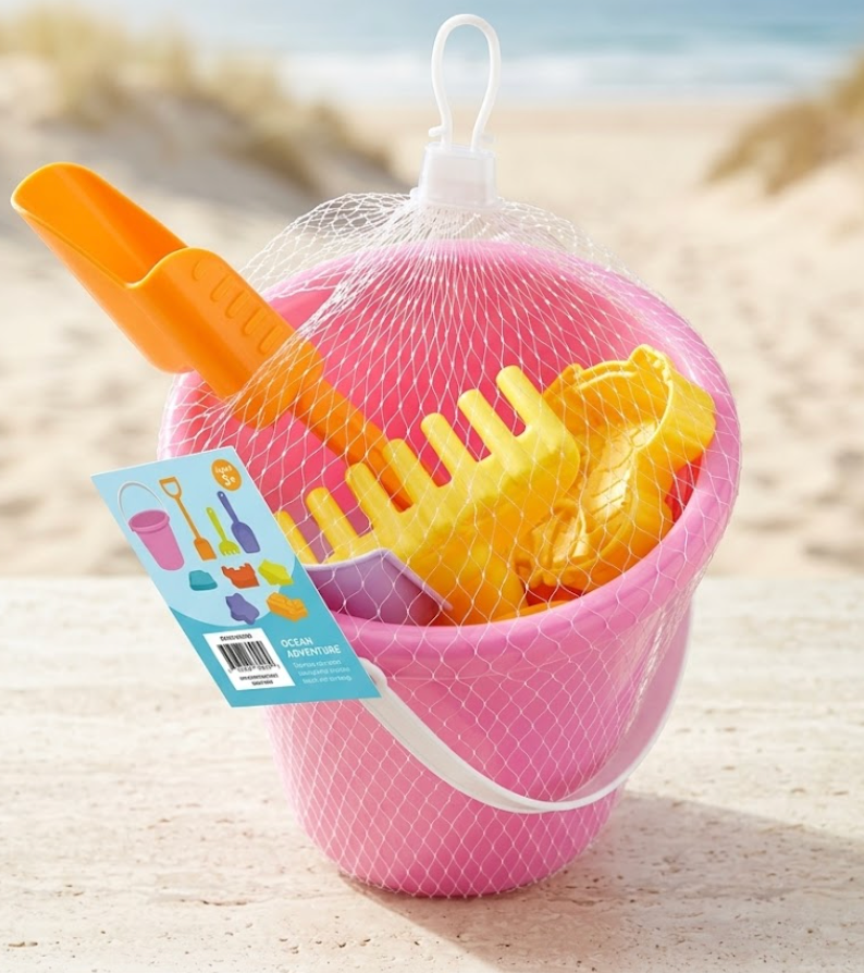 Sand Toy Bucket Pink
