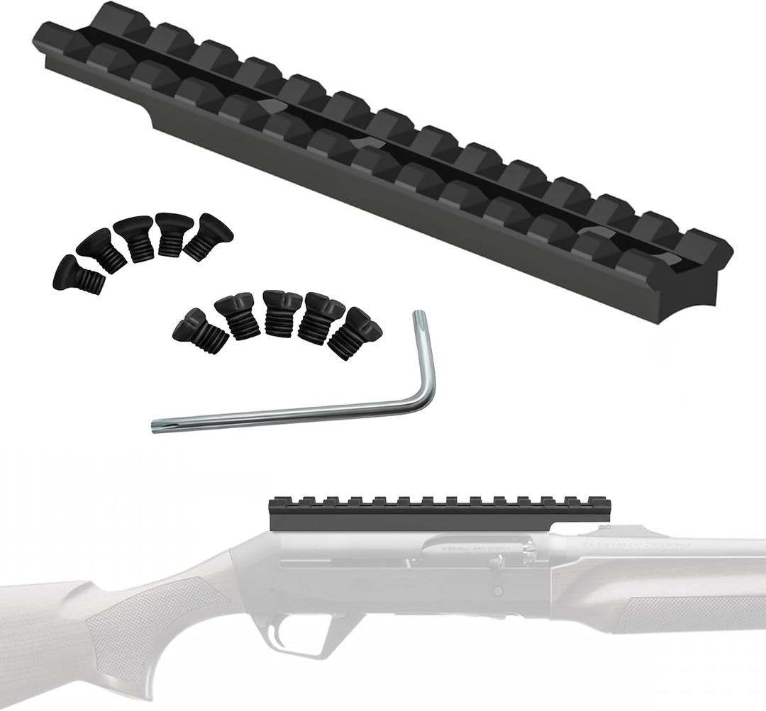 Gotical Scope Picatinny Rail Mount Compatible with Benelli Super Black II/III/M1/M2/M3/M4 / Remington 4, 6, 7400, 750, 7600, 7615, Weaver 93, M3000/M3500