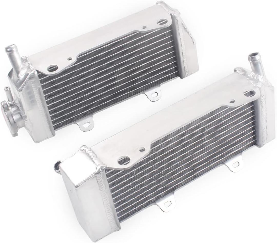 Full Aluminum Radiator Compatible with 2005 06 07 2008 Hon da CRF450 R CR F450R 05-08 Right+Left 2pcs