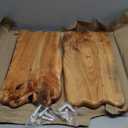 WELLAND 16 Cedar Natural Edge Floating Shelf Set of 2 (16x7.87x0.87inch)