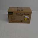 KOMUEE 30 oz 5 Pack Glass Meal Prep Containers, Glass Storage Containers with Lids - Dishwahser, Microwave, Oven and Freezer Safe (Gray)