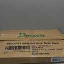 Laptop Desk for Bed Height Adjustable, Lap Bed Table with USB/Storage Drawer/Cup Holder/Tablet Stand/Book Shelf, Foldable Breakfast Tray Portable for Reading Writing, Sofa & Floor, Black