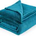 Bedsure GentleSoft Fleece Blankets Queen Size Teal - Bed Blanket Soft Lightweight Plush Fuzzy Cozy Luxury Microfiber, 96x102inches