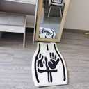 Sexy Bathroom Tufted Rugs - Soft Tufted Absorbent Rug for Bathroom Bedroom, Machine Washable Home Decor Mat(15.75 * 23.6in)