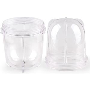 Replacement Parts Short Cups,Compatible with Original Magic Bullet Blender Juicer MB1001 250W (2 Pack)