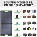 EBL 100W Portable Solar Panel for Power Station, IP65 Waterproof Foldable