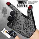 WESTWOOD FOX Full Finger Cycling Gloves, Padded, Anti-Slip Touchscreen, Shock Absorbing Mountain Bike Gloves for Road Bicycle, MTB, Road Racing, Biking and Sports Gloves for Men Women (Small, BLUE)