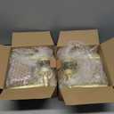 Zinc Alloy Three Bar Handle Lock Indoor Silent Locks Universal Split Security Key Door Hardware Accessories(Gold) Pack Of 2