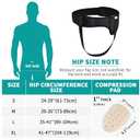 Tenbon Hernia Belts for Men and Women Left or Right Side Hernia Support Truss for Inguinal Groin Pain with Removable Compression Pads for Pref or Post-Surgical, Femoral, Comfortable Adjustable Waist Strap Guard
