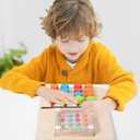 Battle Toys for Kids 3+ Years Preschool Logic Game Brain Teasers Boys Girls Four-Color Educational Wooden Toy for 3 4 5 6 Years Travel Toys Family Games (Small)