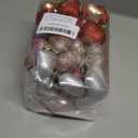 Shynek 68 Pcs Valentine's Day Heart Ornaments for Tree, Valentines Heart Baubles with Sweet Love Words for Romantic Valentines Day Decorations, 8 Styles