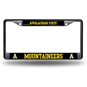 Rico Industries NCAA Standard Black Chrome Frame with Decal Inserts 12" x 6" Car/Truck Auto Accessory