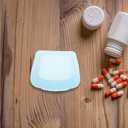 Unomor 2Pcs Reusable Silicone Pill Bags for Travel Transparent Pill Organizer with Open Design Resealable Storage Pouches for Medication