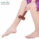 SoulGenie HealthAndYoga NatureSooth Wooden Massage Roller Wood Therapy Massage Tools Handheld Calf and Leg Massager, Back and Shoulder Massager and Full Body Massager
