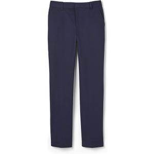 French Toast Boys' Adjustable Waist Relaxed Fit Twill Pant (Standard, Slim & Husky) (18, Navy)