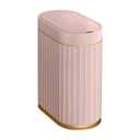 ELPHECO Sensor Trash Can 2 Gallon Waterproof Motion Sensor Trash Can, Automatic Bathroom Trash Bin, Slim Garbage Can for Dorm Room, Pink Gold
