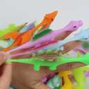 DAYI Slingshot Dinosaur Finger Toys Mini Rubber Dinosaur 30P
