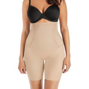 Maidenform Women's Shapewear High-waist Thigh Slimmer, Tummy Control Thigh Slimmer, Firm Control Shapewear for Women, S