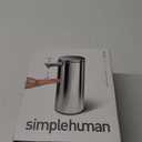 simplehuman 9 oz. Touch-Free Rechargeable Sensor Liquid Soap Pump Dispenser, Polished Stainless Steel