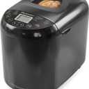 Elite Gourmet 2 Lb Programmable Bread Maker, 3 Sizes, 19 Presets, Black