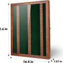Golf Pencil Display Case Holds 99 Round or Octagonal Golf Pencils Wood Wall Mount Clear Display Case with Acrylic Dust UV Cover