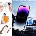 ZHEGAILIAN for iPhone 16 Pro Max Case, Compatible with MagSafe, Military-Grade Protection, All-Around Shockproof Corners, Magnetic Cell Phone Case for iPhone 16 Pro Max - Clear White