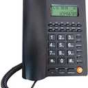 Corded Caller ID Telephone with Speaker for Home and Office, TelPal Wired Landline Telephone Set Simple Analog Desktop Hotel Telephones