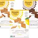 Simple Mills Sweet Thins New Cookies Variety Pack, Seed and Nut Flour (Lemon, Honey Cinnamon, Chocolate Brownie) - Gluten Free, Paleo Friendly, Healthy Snacks, 4.25 Ounce (Pack of 3)
