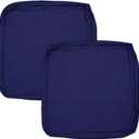 Oslimea Outdoor Patio Cushion Covers Replacement 25x25x5 inch 2Pack Patio Furniture Cushion Seat Cover Waterproof Washable Sofa Couch Chair Slipcover Furniture Protector for Indoor Outdoor, Blue