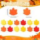 2 x 80pcs Mini Fall Maple Leaf Charms Polymer Clay Ornaments Fall Leaves Table Scatters Autumn Vase Filler for Thanksgiving Decoration Party Favors Arts Craft Supplies