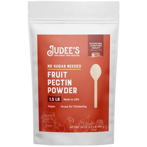Judee's Fruit Pectin Powder No Sugar Needed 1.5 lb - 100% Non-GMO and Vegan - Gluten-Free and Nut-Free - Made in USA - Great for Thickening - Use to Make and Stabilize Jams and Jellies (24 Ounce (Pack of 1))
