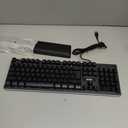 RedThunder K10 Wired Gaming Keyboard and Mouse and Wrist Rest Combo, RGB Backlit, Mechanical Feel Anti-ghosting Keyboard + 7D 7200 DPI Mice+Soft Leather Wrist Rest 3 in 1 PC Gamer Accessories(Black)