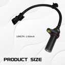 Crankshaft Position Sensor Engine Crankshaft Sensor OEM#39180-2B000 391802B000 SU13885, Crank Position Sensor Compatible with Hyundai Modern Kia Tucson Accent Rio Soul Dodge(Black)