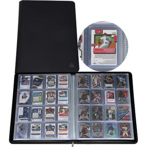 Premium 16-Pocket Top loader Binder – Fits 512 Top loaders, Comes with 16 Transparent White Pages for 3" x 4" Top loaders
