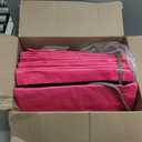 TAILI 8 Pack Pink Extra Large Moving Bags, Heavy Duty Totes with Visible Window, Wrap Around Handles, Space-Saving Storage, Alternative to Moving Boxes