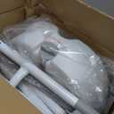 Raised Toilet Seat with Handles for Elderly - Toilet Seat Risers for Seniors with Adjustable Padded Arms - Elevated Toilet Safety Seat for Standard or Elongated Commode