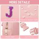 2 x 6 7 8 9 10 11 12 Year Old Girl Gifts Personalized Birthday Gifts for Her Sister Daughter Initial Crossbody Bag Fanny Pack Purse for Teen Girl Gifts Trendy Stuff Preppy Stuff (Light Pink-J)
