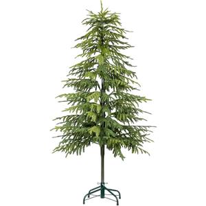 5FT Artificial Norfolk Pine Trees, Real Touch Faux Cedar Topiary Slim Christmas Tree Large Indoor Outdoor Fake Evergreen Plants for Outdoor & Indoor Use Holiday Christmas Decor