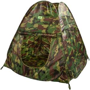 Military Pop Up Play Tent - Collapsible Army Indoor Outdoor Camouflage Playhouse Hunting Toy for Kids, Single Person