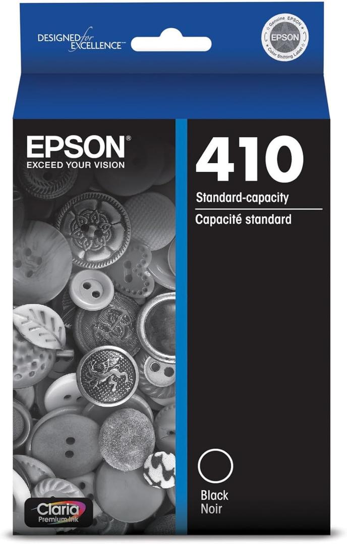 EPSON 410 Claria Premium Ink Standard Capacity (T410020-S) Works with Expression Premium XP-530, XP-630, XP-640, XP-7100, XP-830