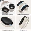 Silicone Case Cover for AirPods Max Headphones, Ear Pad Case Cover/Ear Cups Cover/Headband Cover for AirPods Max 2/1 (2026/2024/2020)(USB-C/Lightning), Silicone Accessories for Apple AirPod Max, Black